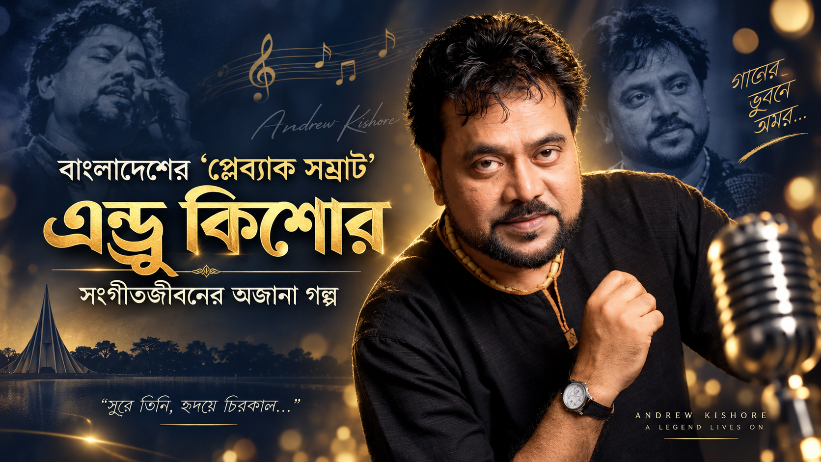 বাংলাদেশের &lsquo;প্লেব্যাক সম্রাট&rsquo; এন্ড্রু কিশোরের সংগীতজীবনের অজানা গল্প