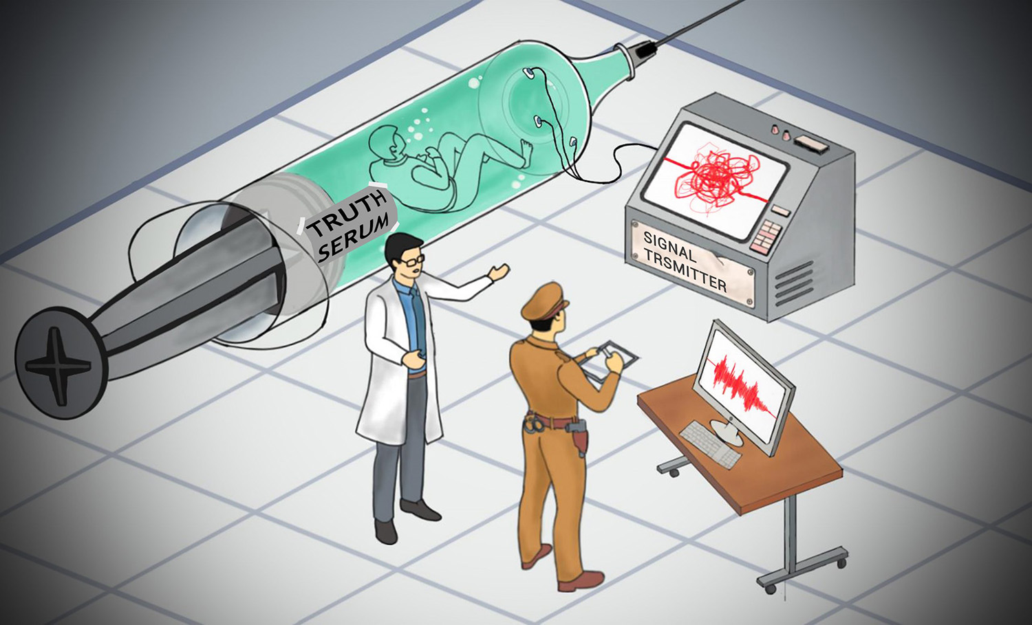 How do narco tests get information from criminals?