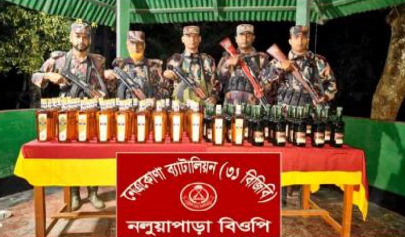 BGB seizes huge quantity of Indian liquor in night operation