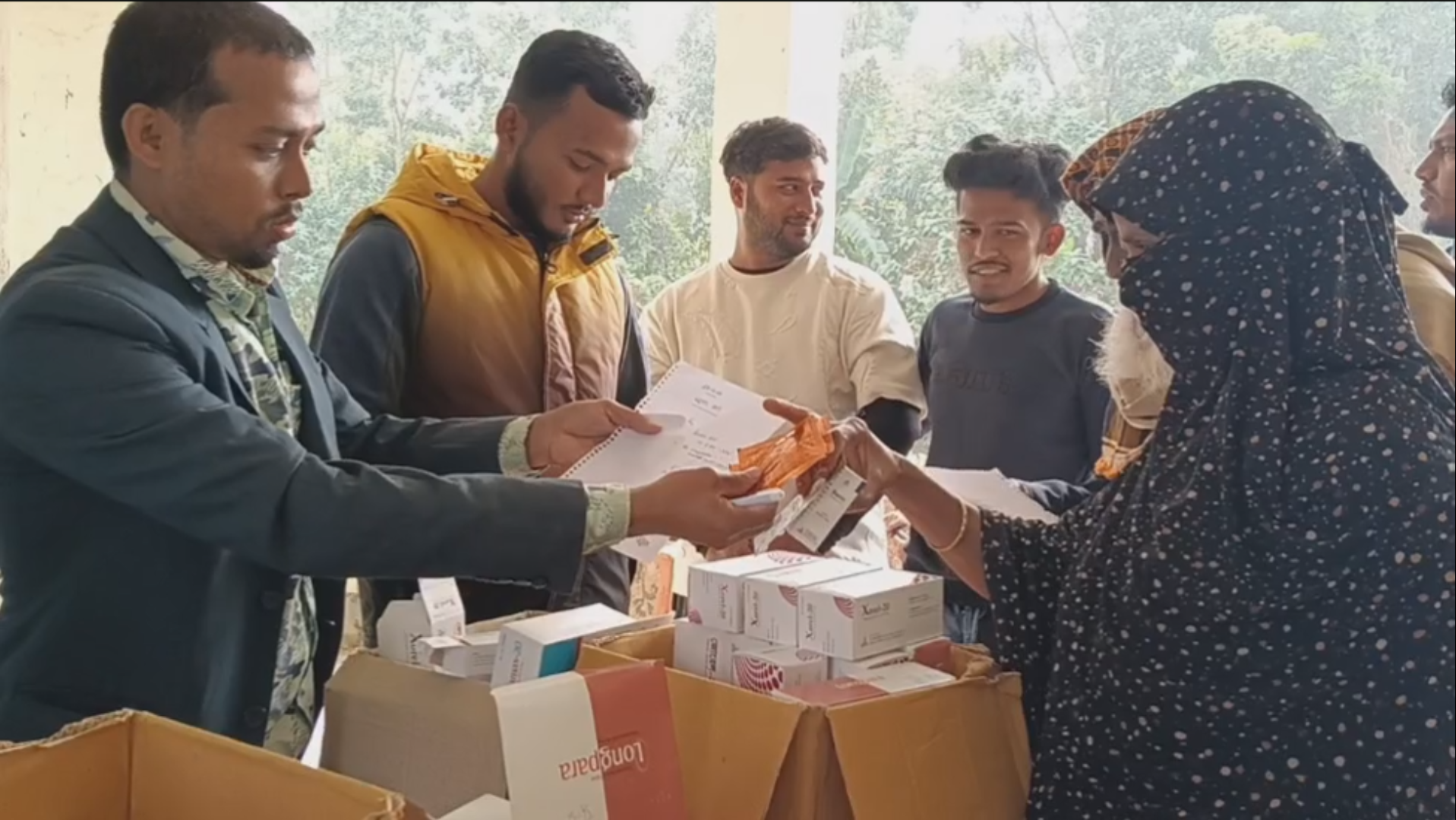 Madaripur social organization organizes free medical services for half a thousand poor people