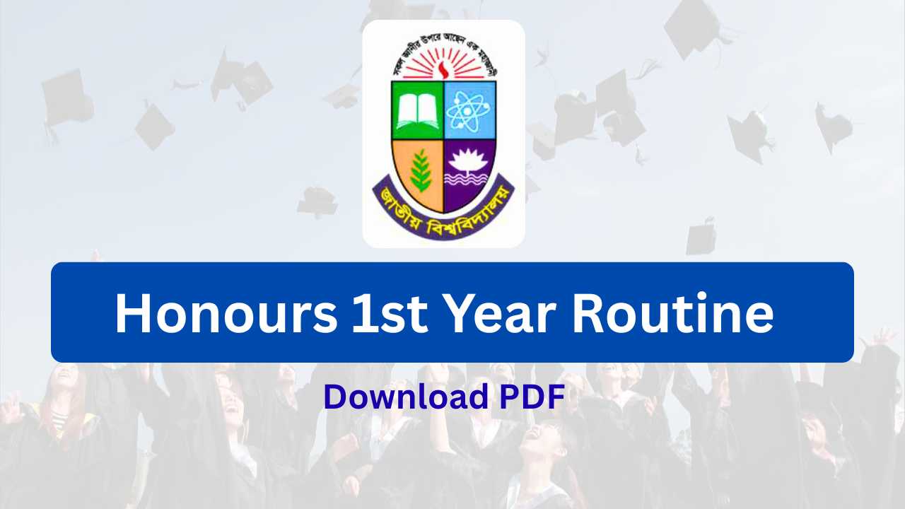 Honours 1st Year Exam Routine