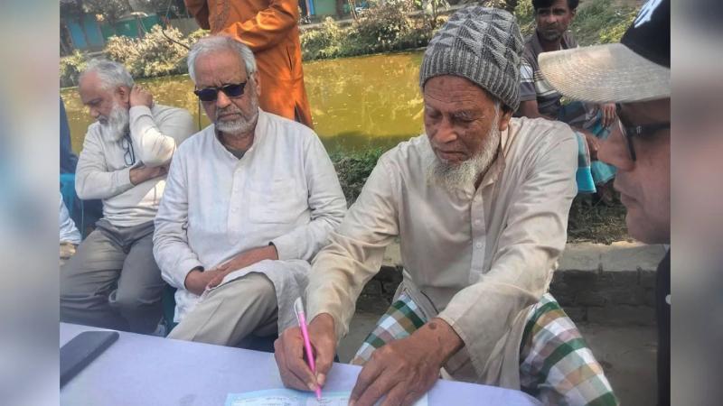 মেজর আখতারের নেতৃত্বে কটিয়াদীতে শতাধিক মানুষের জামায়াতে যোগদান