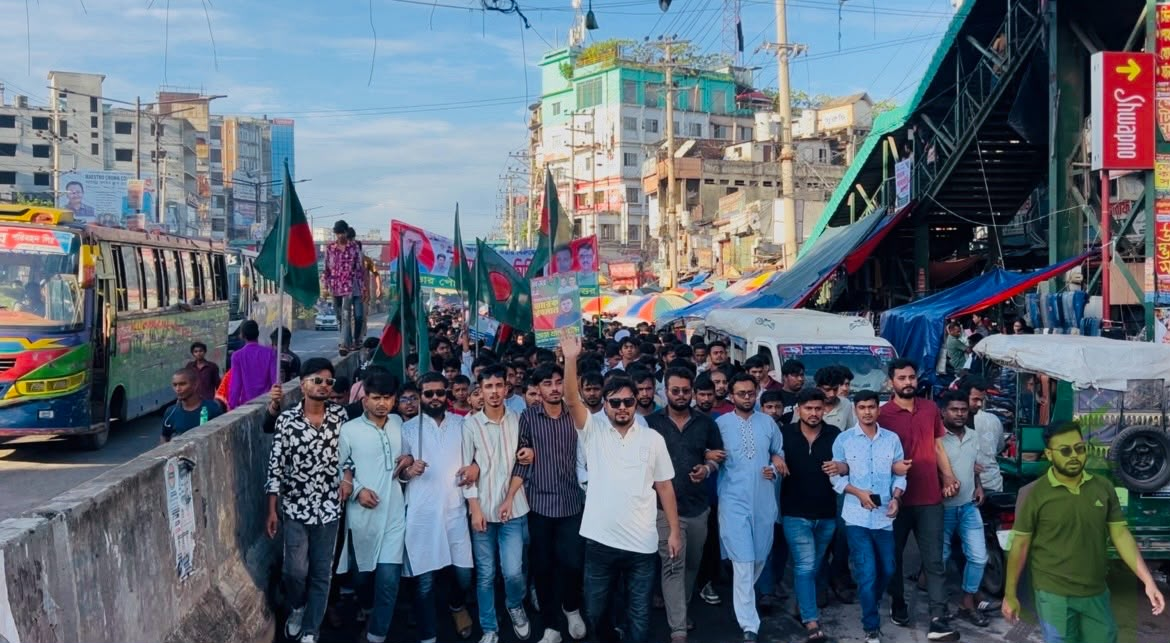 সাভারে ‘স্বৈরাচারের জায়গা হবে না’, বললেন ছাত্রদল নেতা তাজ খান নাঈম