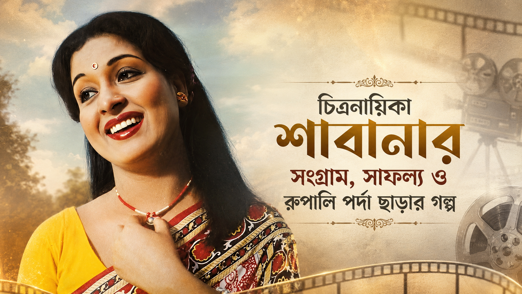চিত্রনায়িকা শাবানার সংগ্রাম, সাফল্য ও রুপালি পর্দা ছাড়ার গল্প
