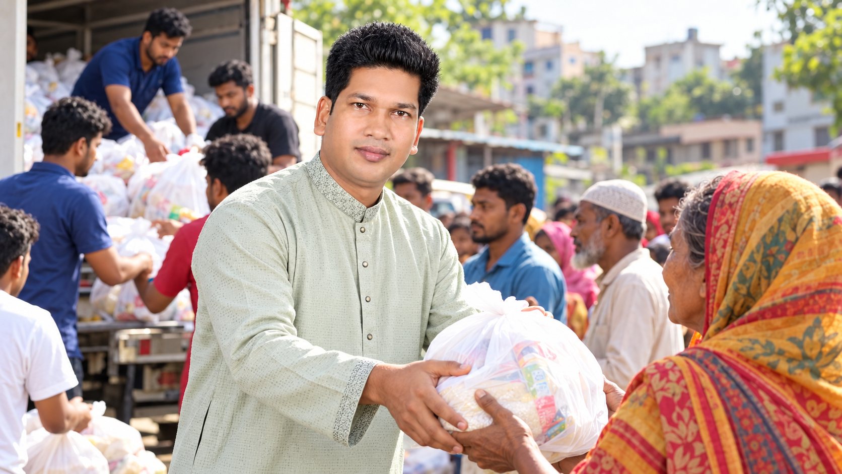 Chatra Dal Leader Tamiz Uddin Extends a Helping Hand Through Humanitarian Work in Savar