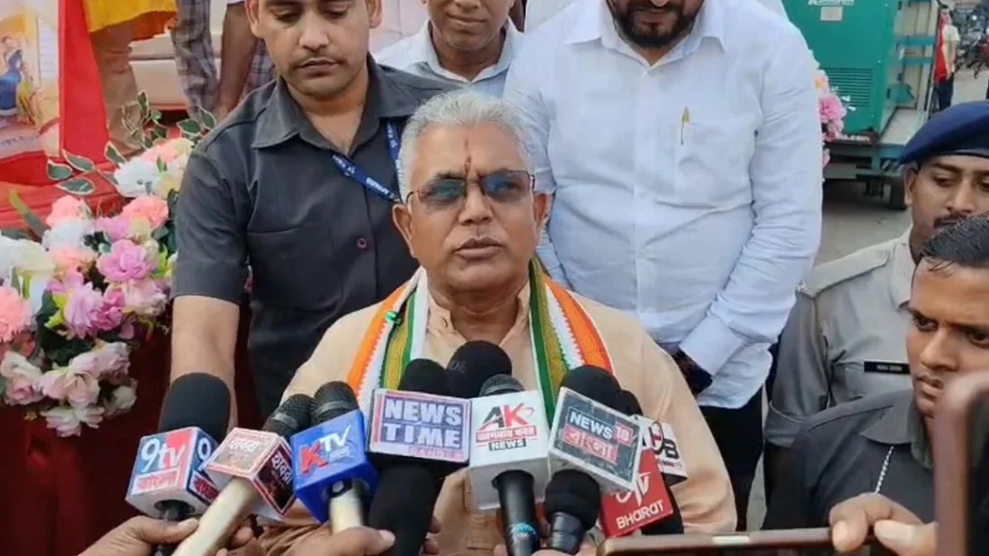 ভারতের আন্দোলনের পেছনে বাংলাদেশের সংশ্লিষ্টতার অভিযোগ দিলীপ ঘোষের